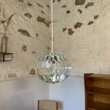 Vintage faceted plexiglass pendant lamp