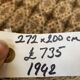 Vintage Turkish rug, tribal wool carpet, 272x200cm