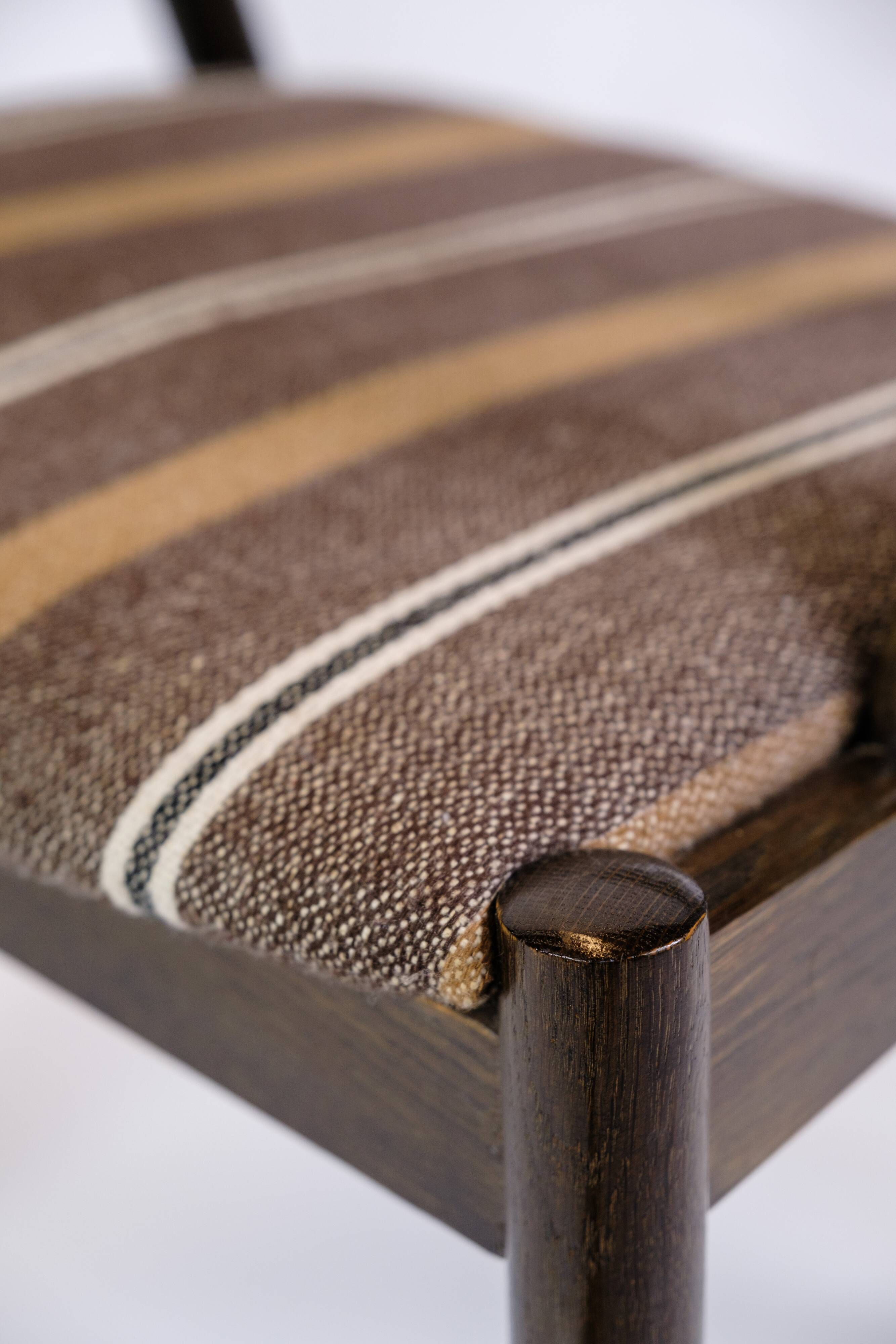 Set Of 6 Dining Chairs Model 31 Made In Dark Wood By Kai Kristiansen