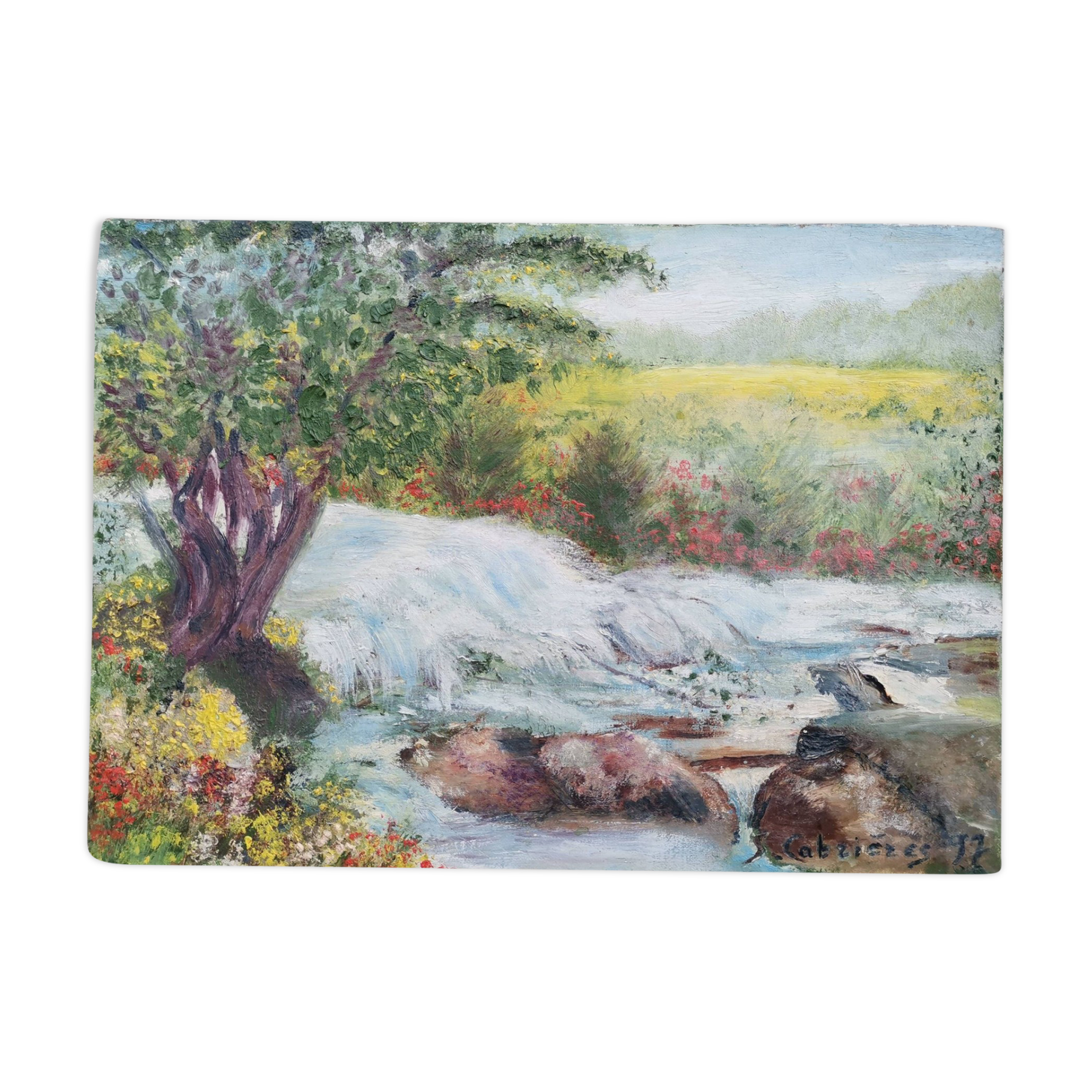 The torrent of cabrieres in the gard