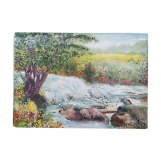 The torrent of cabrieres in the gard