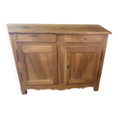 Rustic antique buffet in solid wood with 2 drawers.