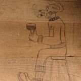 Parisian wardrobe 1 vintage door