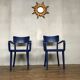 Paire de 2 fauteuils de bureau bout de table