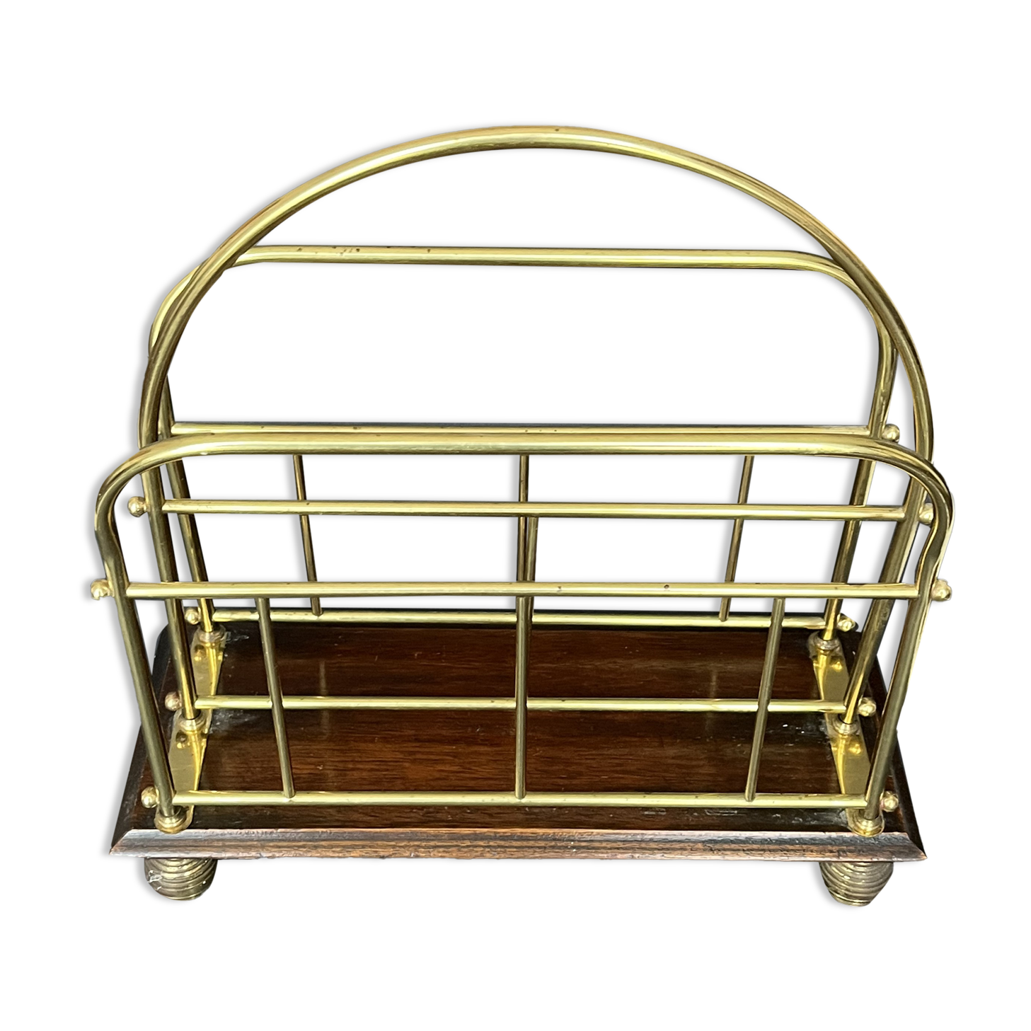 Vintage magazine door in gold metal