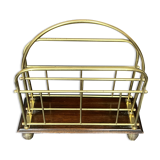 Vintage magazine door in gold metal