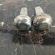 silver-plated salt and pepper shakers - Art Deco period