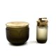 Yellow Murano glass smoking set, VeArt, Italy 1970