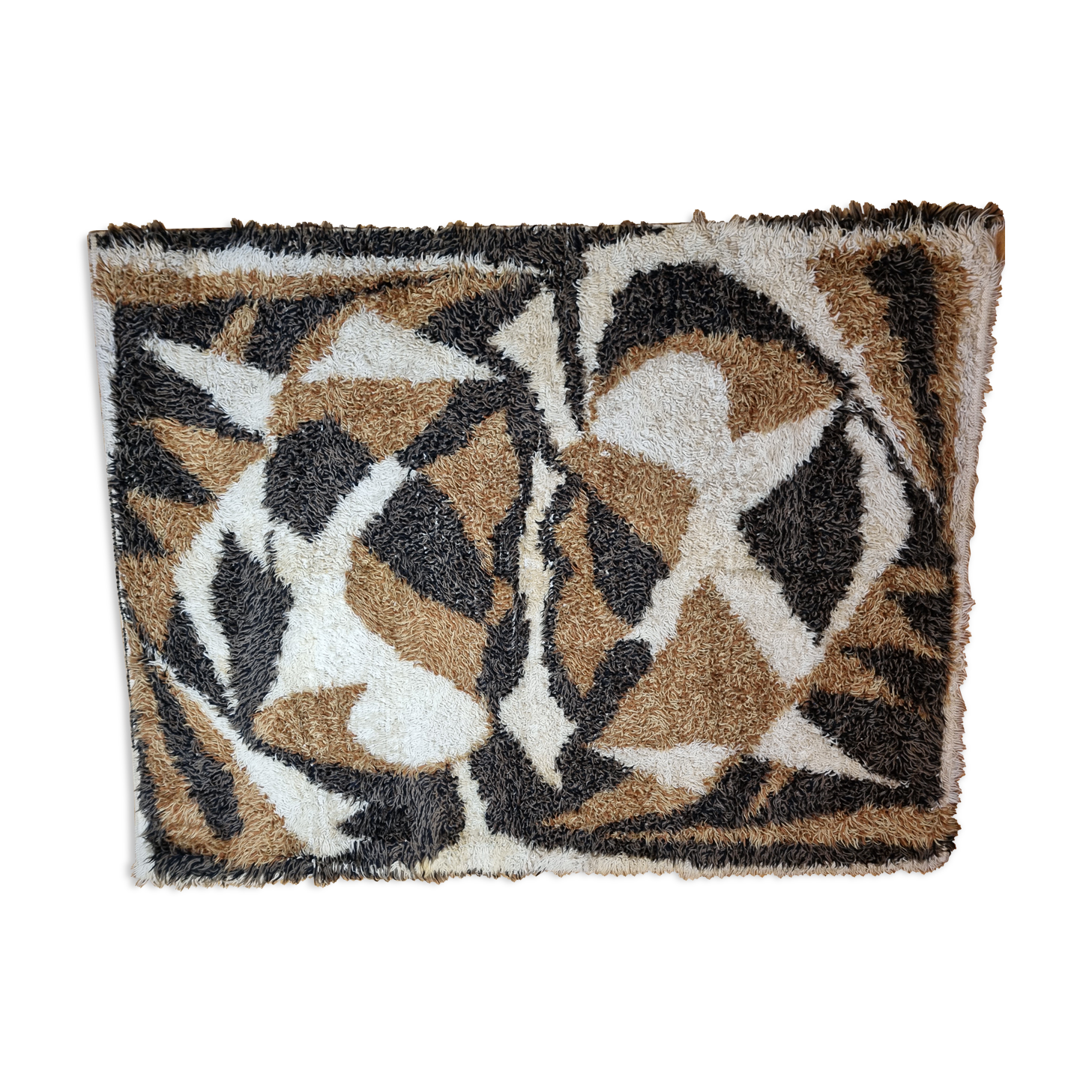 Vintage carpet with abstract patterns 219 cm x 169 cm