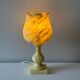 Tulip lamp in alabaster