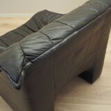 Leather armchair, Italian design, 1960s, production: Italy