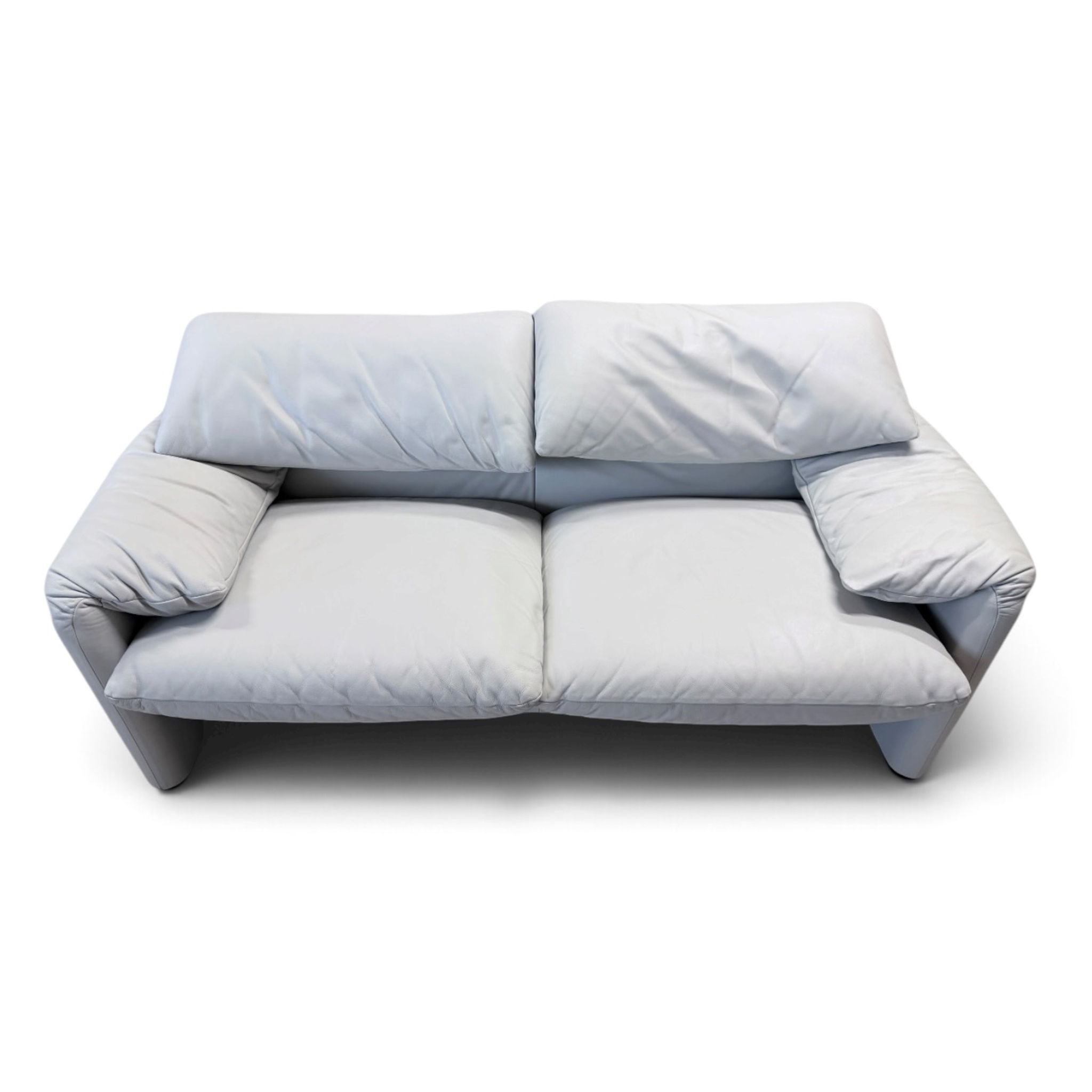 Cassina Maralunga 2-Seater Sofa by Vico Magistretti in Grey
