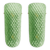 Contemporary Green “Graniglia” Rhombus Murano Glass Wall Lights - a Pair
