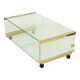 Italian Glass Coffee Table Gallotti & Radice Vintage Design 100cm