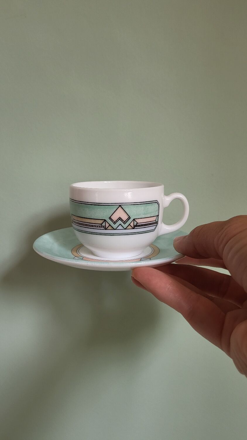 Set of 6 ESSO pastel cups