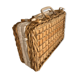 Wicker, wood, scoubidou