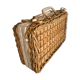 Valisette en osier bois scoubidou