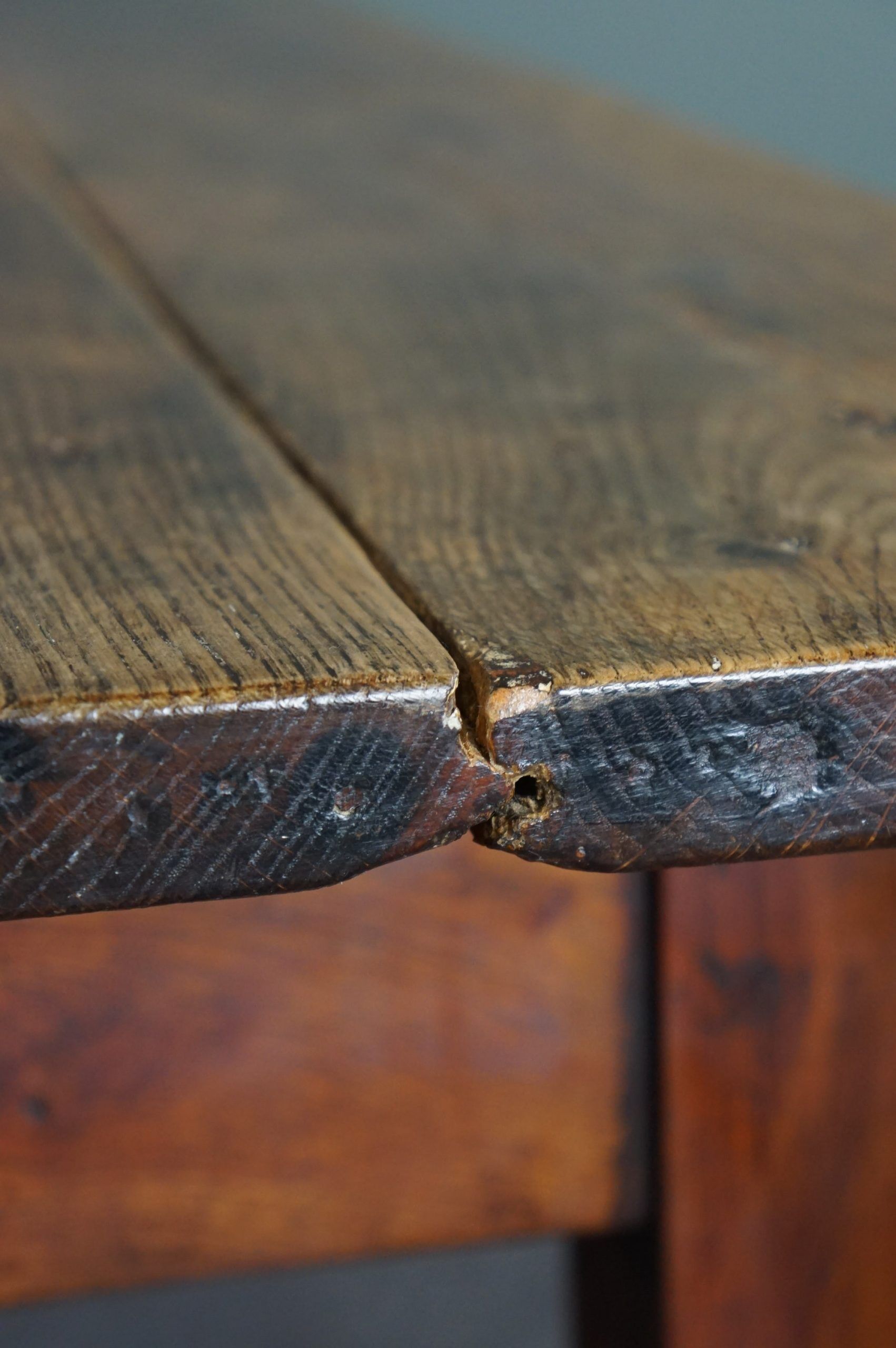 French farmhouse oak dining table circa 1880