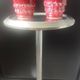 Pair of Art Deco asymmetrical red oxblood ceramic vases