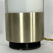 Mid-century modern pair of rare labeled Lumi Milano table lamps