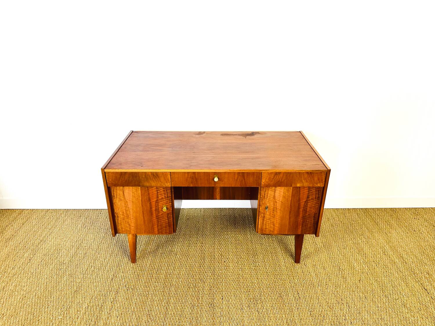 Vintage Scandinavian walnut desk