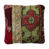 Vintage Turkish Patchwork Rug Cushion Cover 40x40 cm