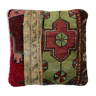 Vintage Turkish Patchwork Rug Cushion Cover 40x40 cm