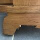 Rotating wooden bar cart from the 1950s.