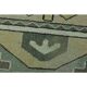 1970s vintage Turkish Oushak handmade wool cotton green area rug 164x207