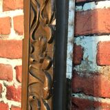 Wooden frame and stucco moldings