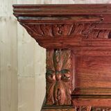 Library - Renaissance style display cabinet in solid oak
