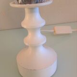 Glass globe bedside lamp/ vintage 60s-70s