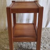 Solid pine side table - 1970s