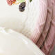 Set of 6 plates blackberries slurry