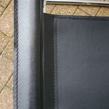 Leather and chrome armchair 70