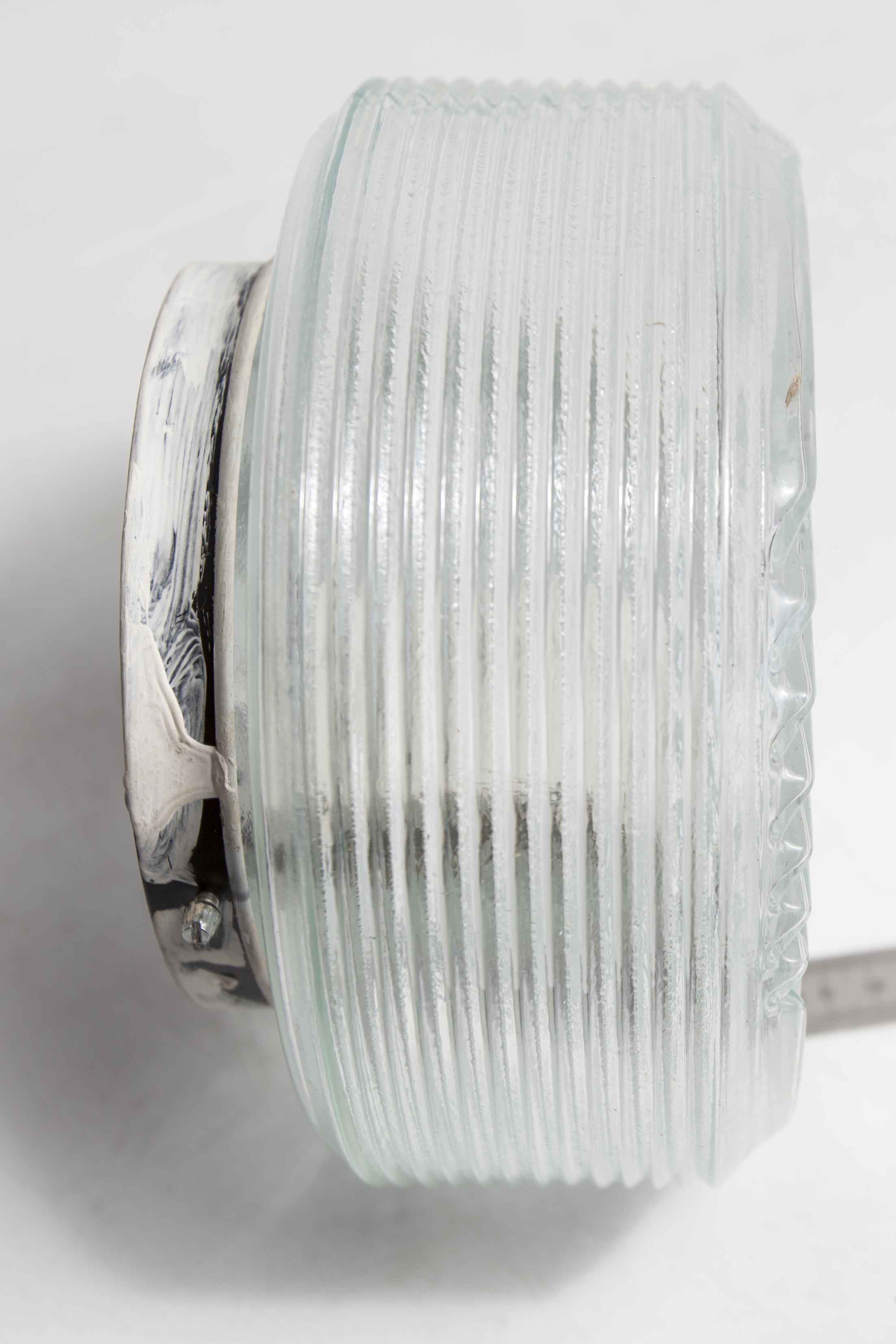 Ceiling lamp graphic 1970 glass