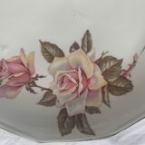 Cake dish patterns roses in art deco porcelain