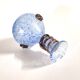 Coloured vase in blue and white glass paste – Murano bottle Italy