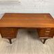 Scandinavian double-sided teak desk, 60s