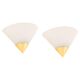 Pair of opal glass wall lights designed by Limburg, Germany.