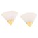 Pair of opal glass wall lights designed by Limburg, Germany.