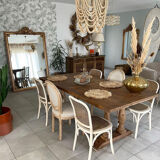 Monastery table with these medallion chairs and bistros
