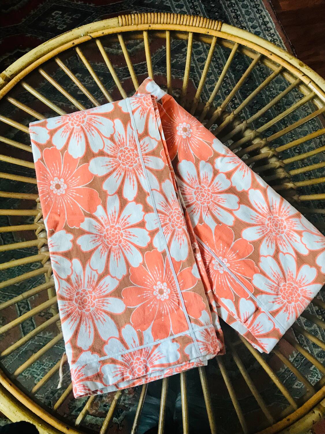 Seventies floral pillowcases