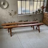 Pair of bench early 1900 oak