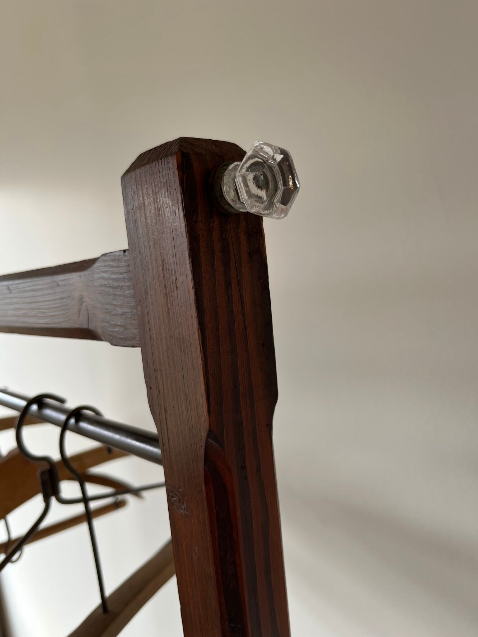 Clothes rack - antique wooden rack