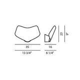 Wall lamp Foscarini Fold Parete white