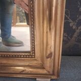 Louis Philippe mirror with pediment 154 x 98