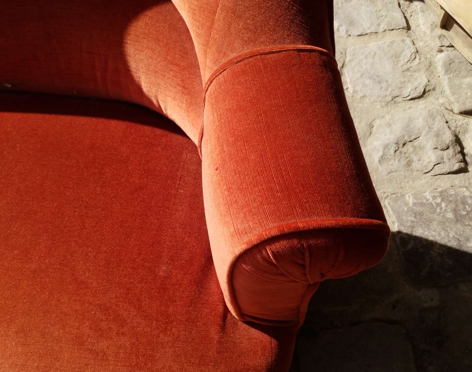 Velvet sofa