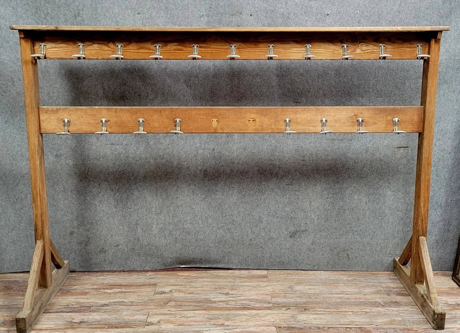 Art Deco school coat rack circa 1940