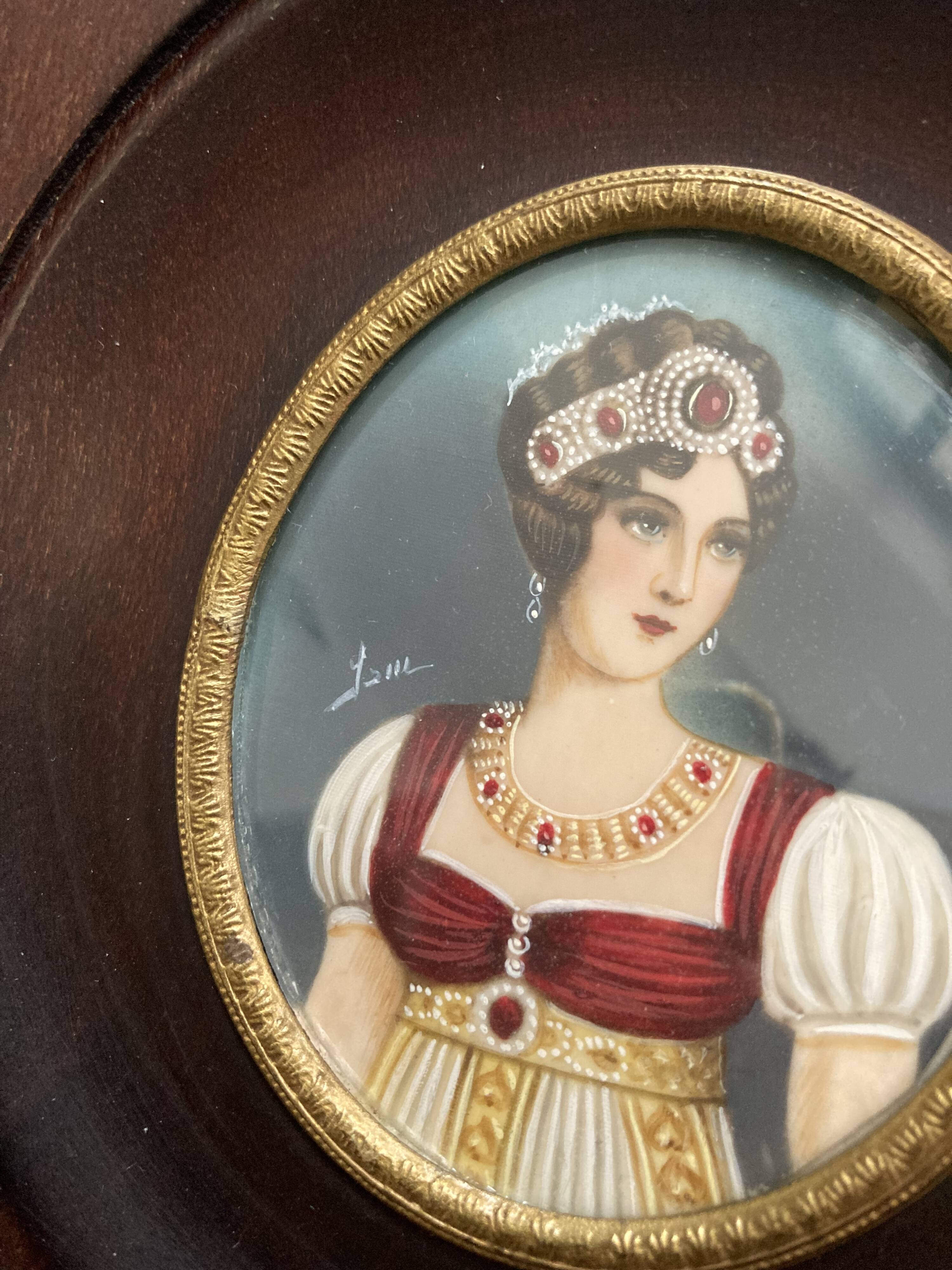 Miniature peinte Impératrice Marie Louise